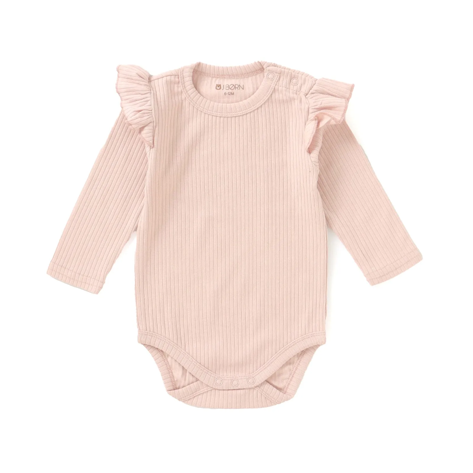 JBØRN Organic Cotton Frill Long Sleeve Bodysuit