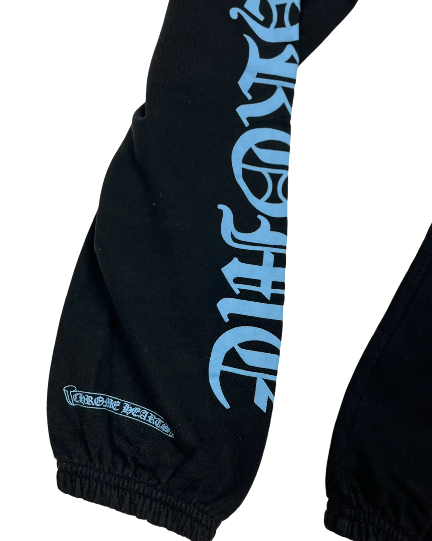 Joggers Black Blue Old English  | Chrome Hearts