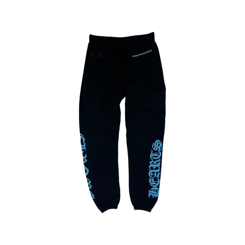 Joggers Black Blue Old English  | Chrome Hearts