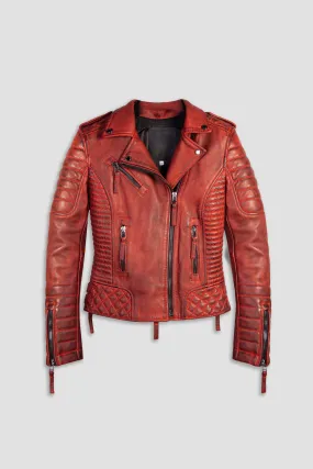 Kay Michaels: Biker Protection Burnt Red Tall (Woman)