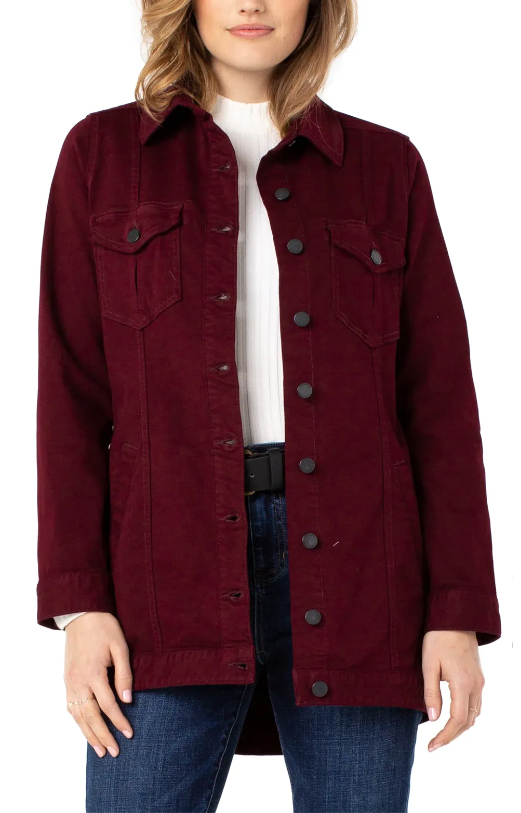 Liverpool Hi-Low Shirt Jacket