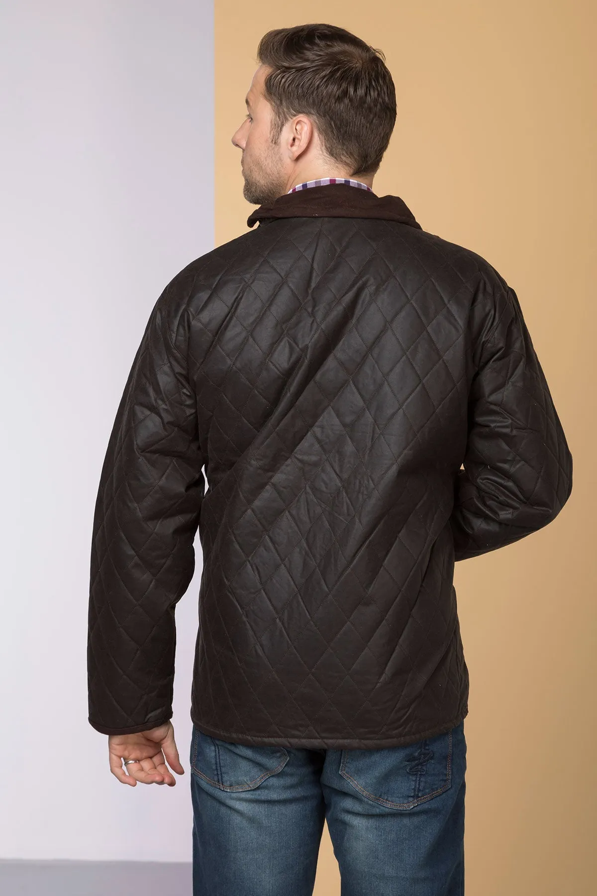 Men's Diamond Quilted Wax Jacket