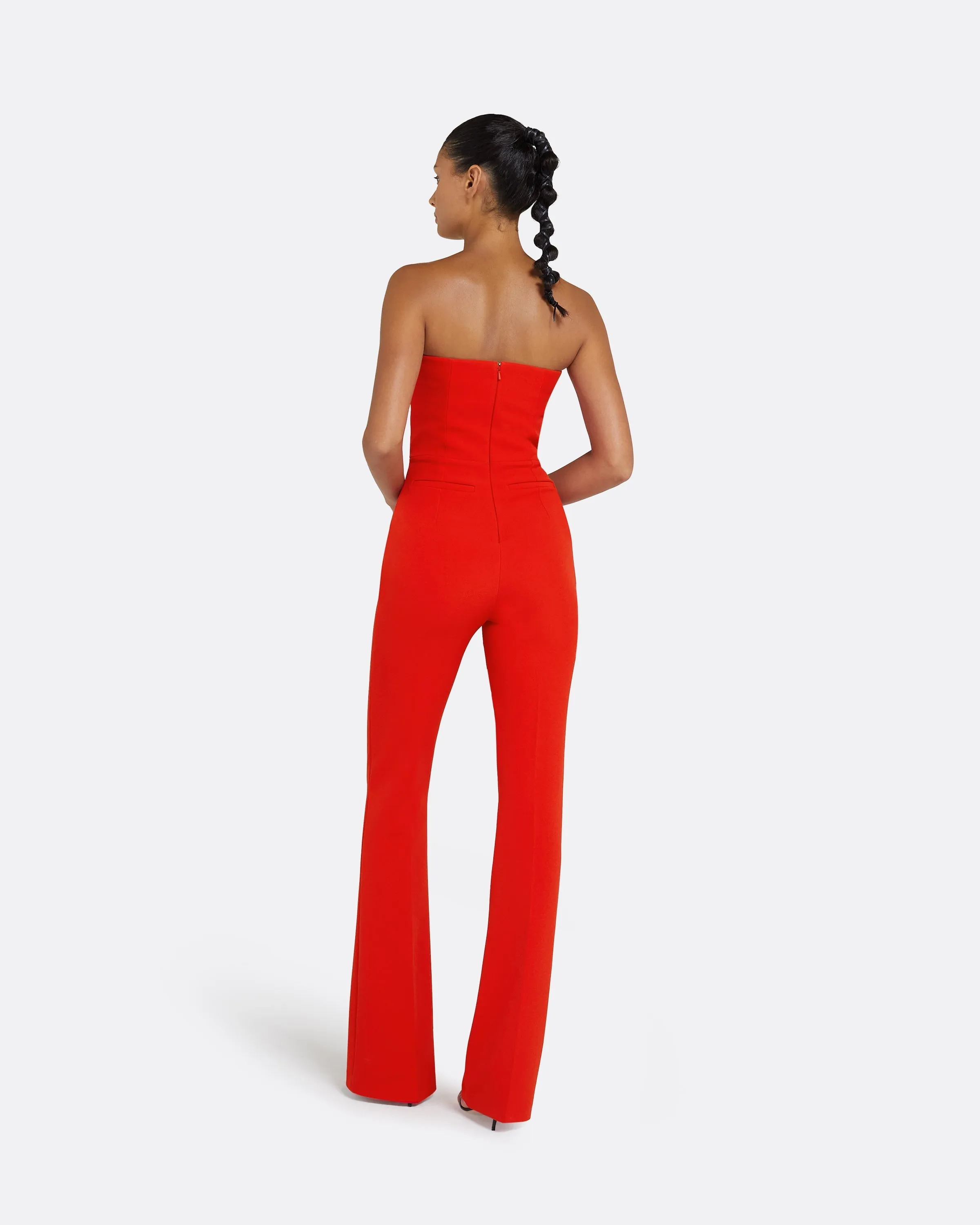 Myrine Cherry Red Jumpsuit