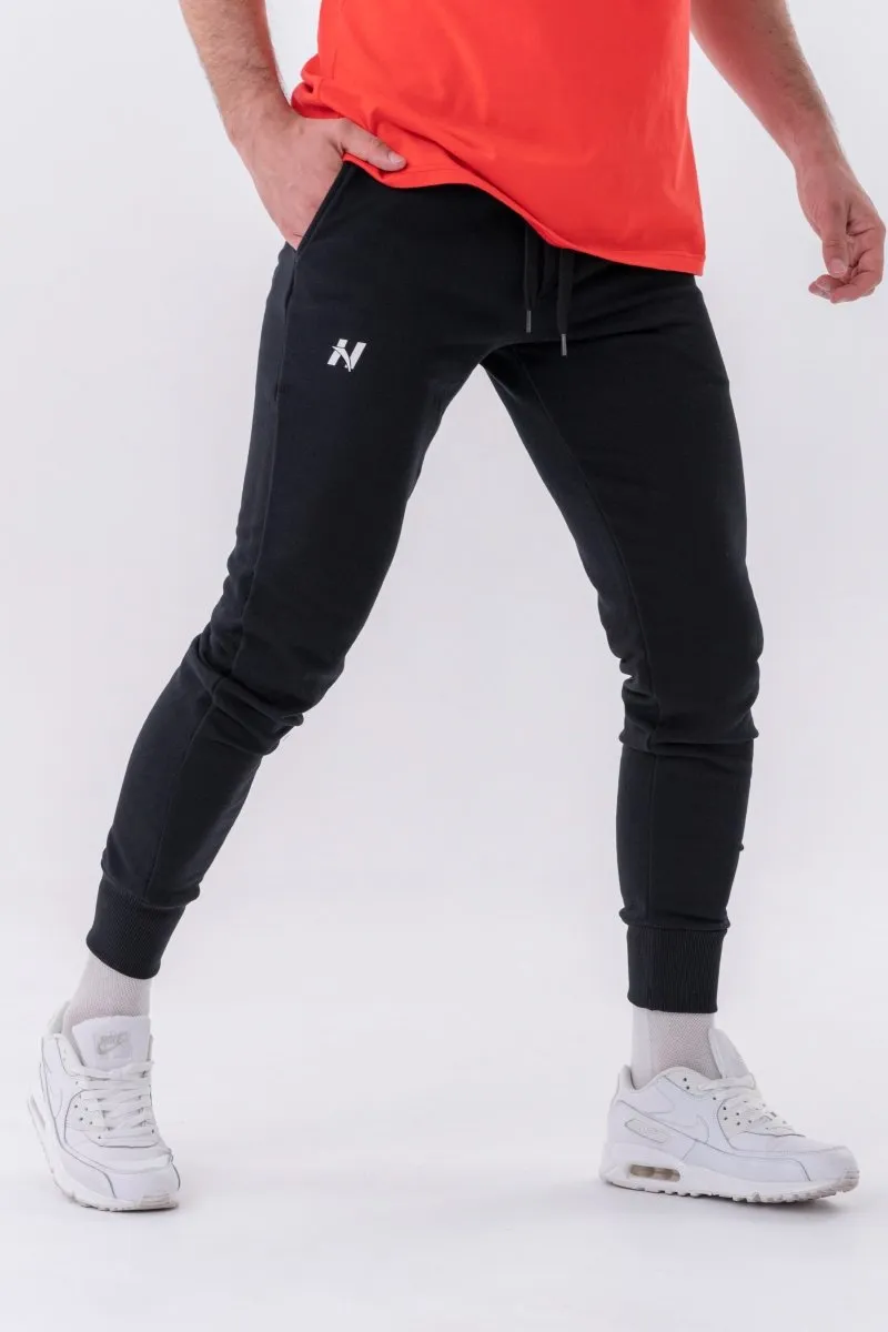 Nebbia Reset Slim Sweatpants with Side Pockets 321 - Black