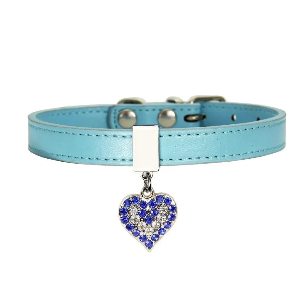 New Cute Pet Peach Heart Pet Collar