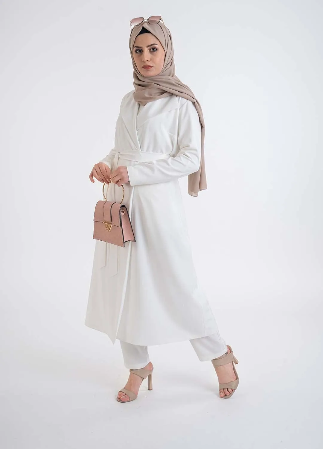 Nova white suit-Modest Fashion Hijab