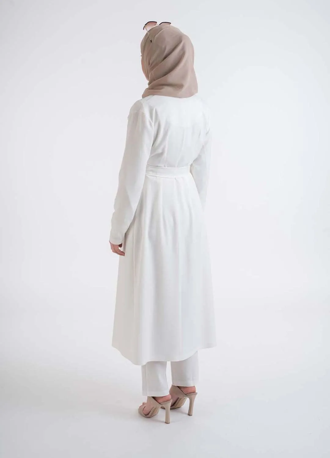 Nova white suit-Modest Fashion Hijab