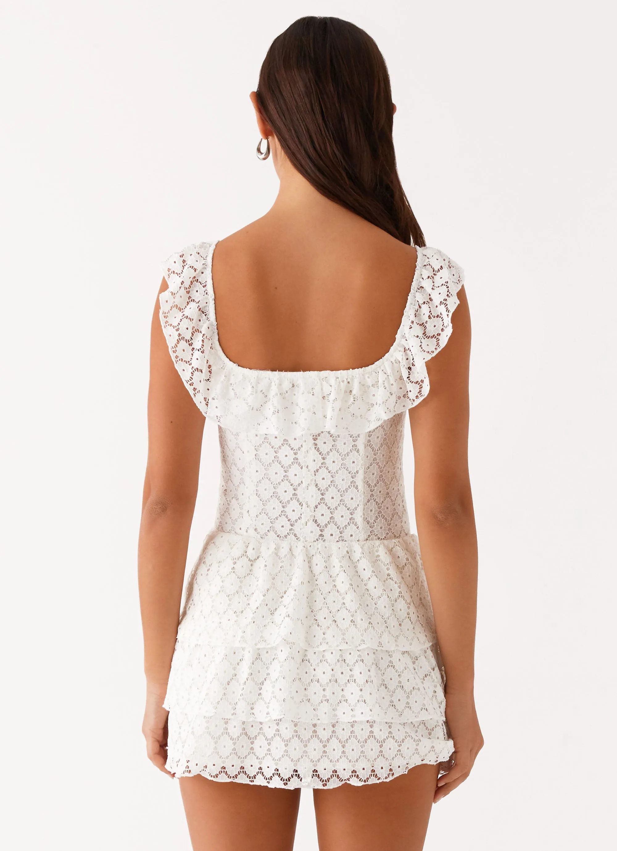 Paradise Dreams Corset Mini Dress - White