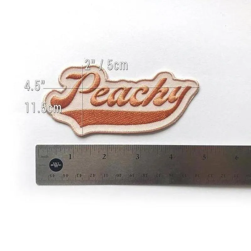 Peachy Iron On Patch