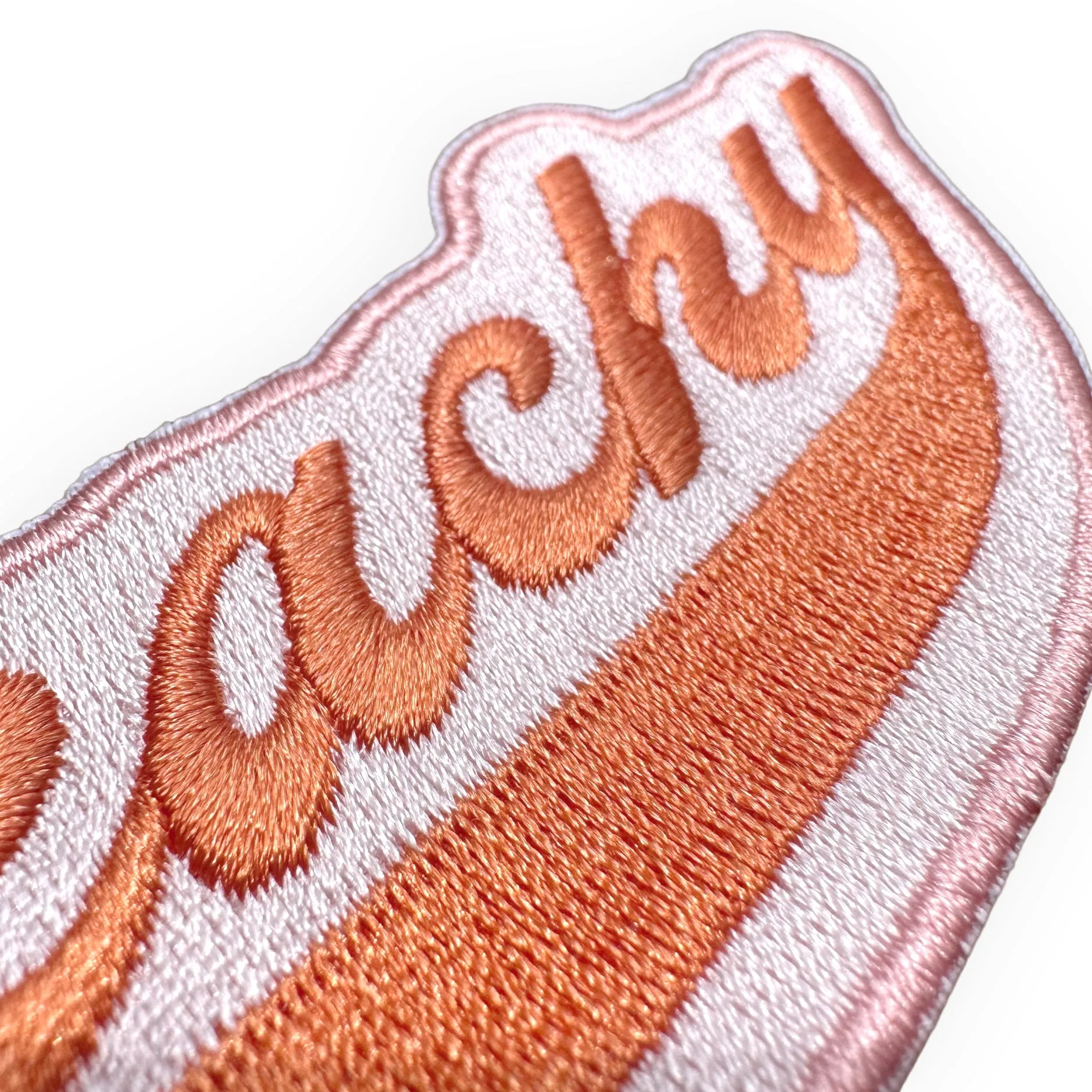 Peachy Iron On Patch