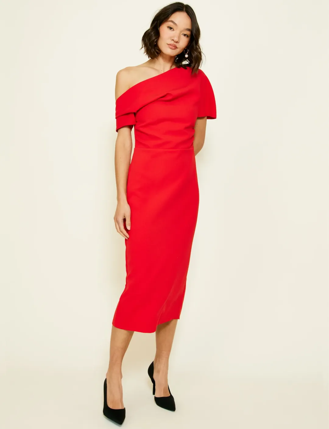 Phillipa Midi Dress, Scarlet