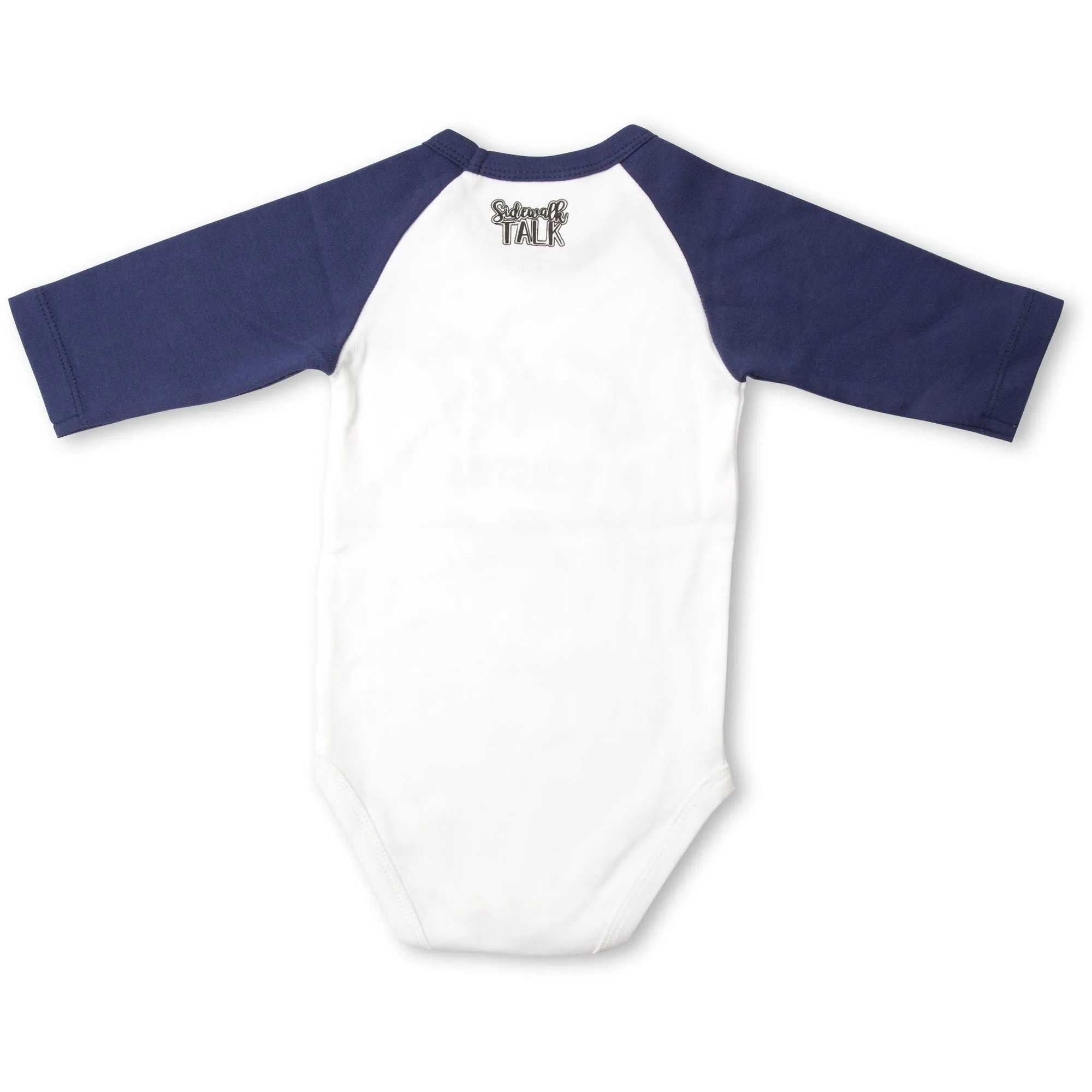 Poop My Pants 3/4 Length Navy Sleeve Onesie