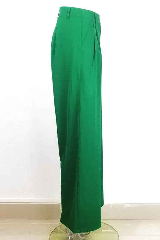 PZ278 High Waist Wide Leg Pants