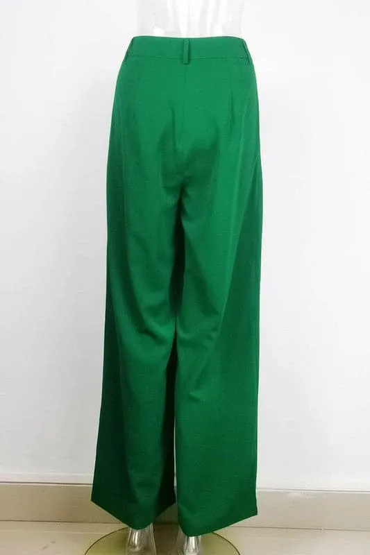 PZ278 High Waist Wide Leg Pants