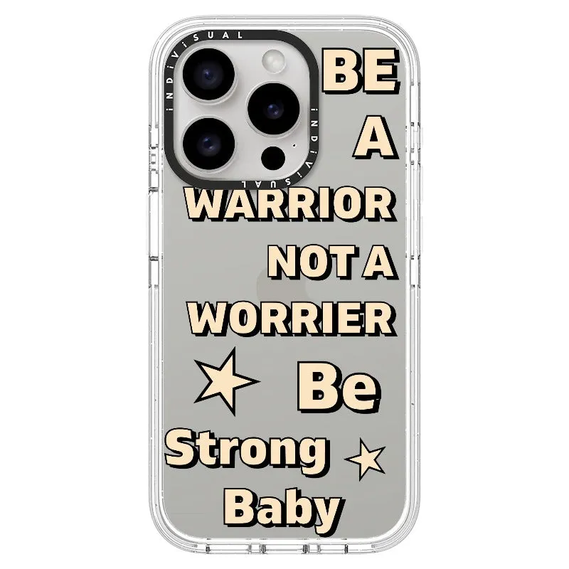 "Be a Warrior Not a Worrier"_iPhone Ultra-Impact Case [1503009]