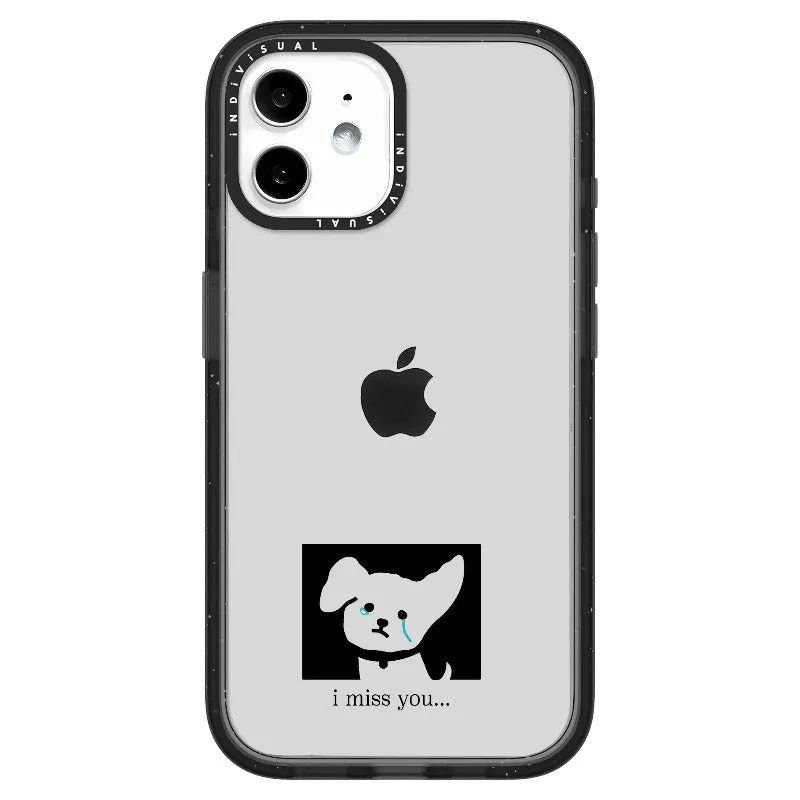 "I Miss You" Crying Puppy Minimal Phone Case_iPhone Ultra-Impact Case [1448041]