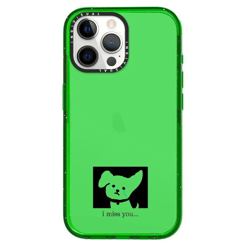 "I Miss You" Crying Puppy Minimal Phone Case_iPhone Ultra-Impact Case [1448041]