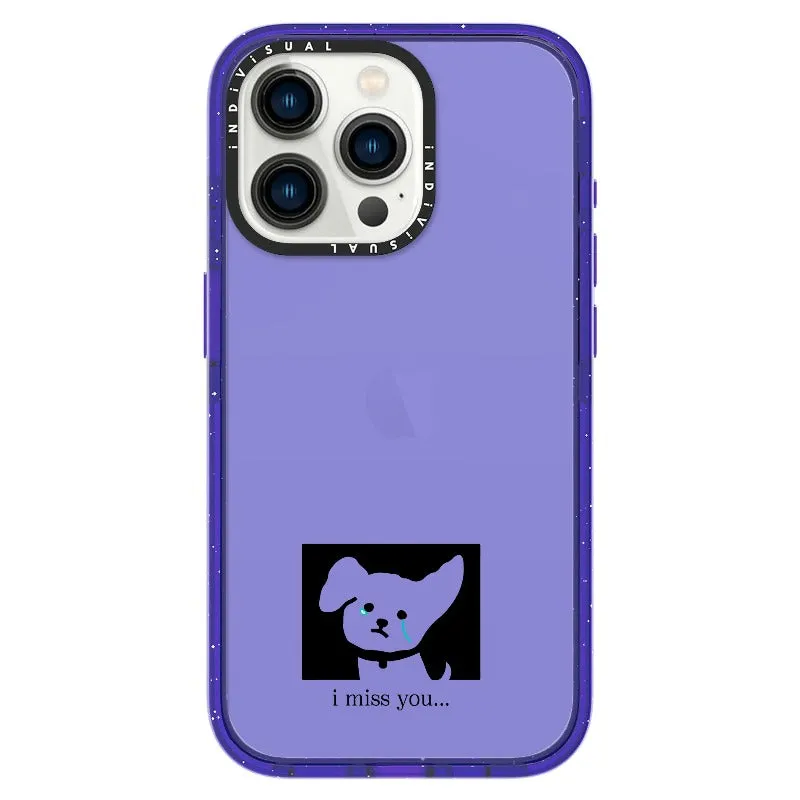 "I Miss You" Crying Puppy Minimal Phone Case_iPhone Ultra-Impact Case [1448041]