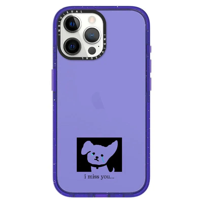 "I Miss You" Crying Puppy Minimal Phone Case_iPhone Ultra-Impact Case [1448041]