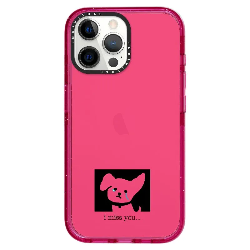 "I Miss You" Crying Puppy Minimal Phone Case_iPhone Ultra-Impact Case [1448041]