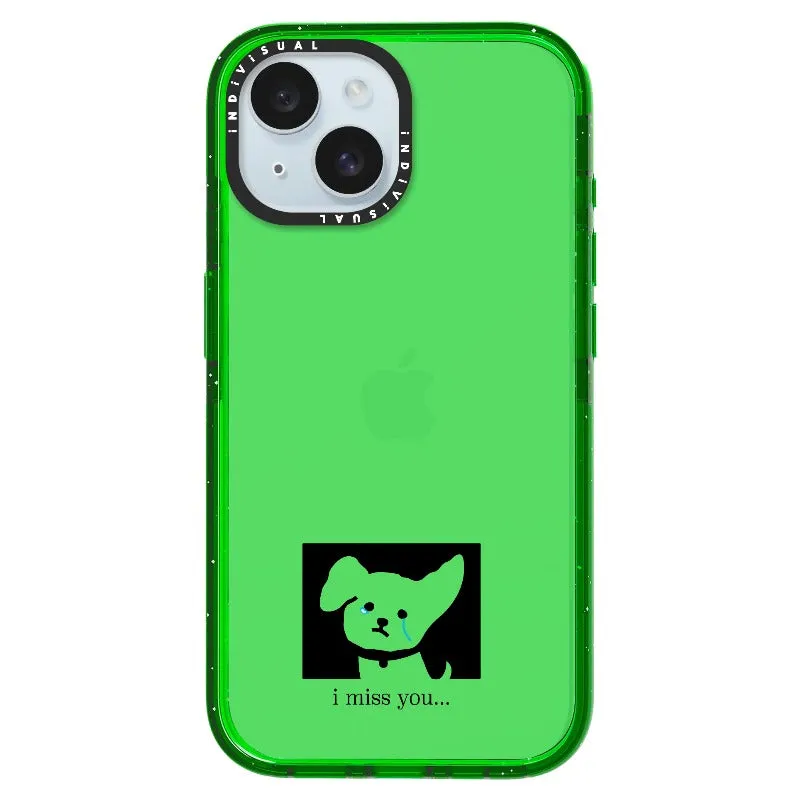 "I Miss You" Crying Puppy Minimal Phone Case_iPhone Ultra-Impact Case [1448041]