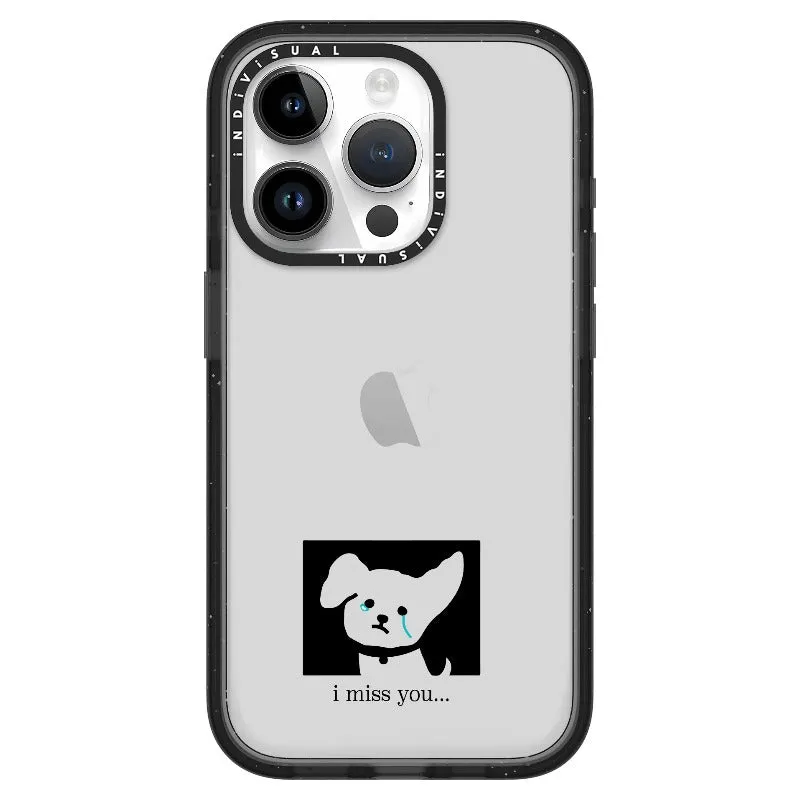 "I Miss You" Crying Puppy Minimal Phone Case_iPhone Ultra-Impact Case [1448041]