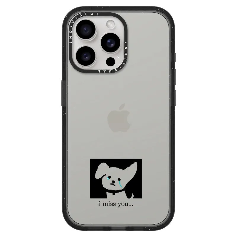 "I Miss You" Crying Puppy Minimal Phone Case_iPhone Ultra-Impact Case [1448041]