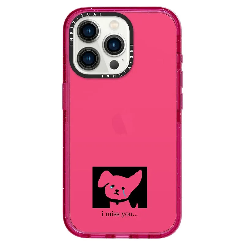 "I Miss You" Crying Puppy Minimal Phone Case_iPhone Ultra-Impact Case [1448041]