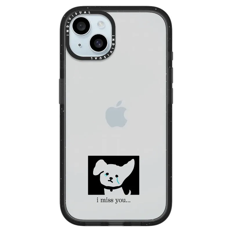 "I Miss You" Crying Puppy Minimal Phone Case_iPhone Ultra-Impact Case [1448041]