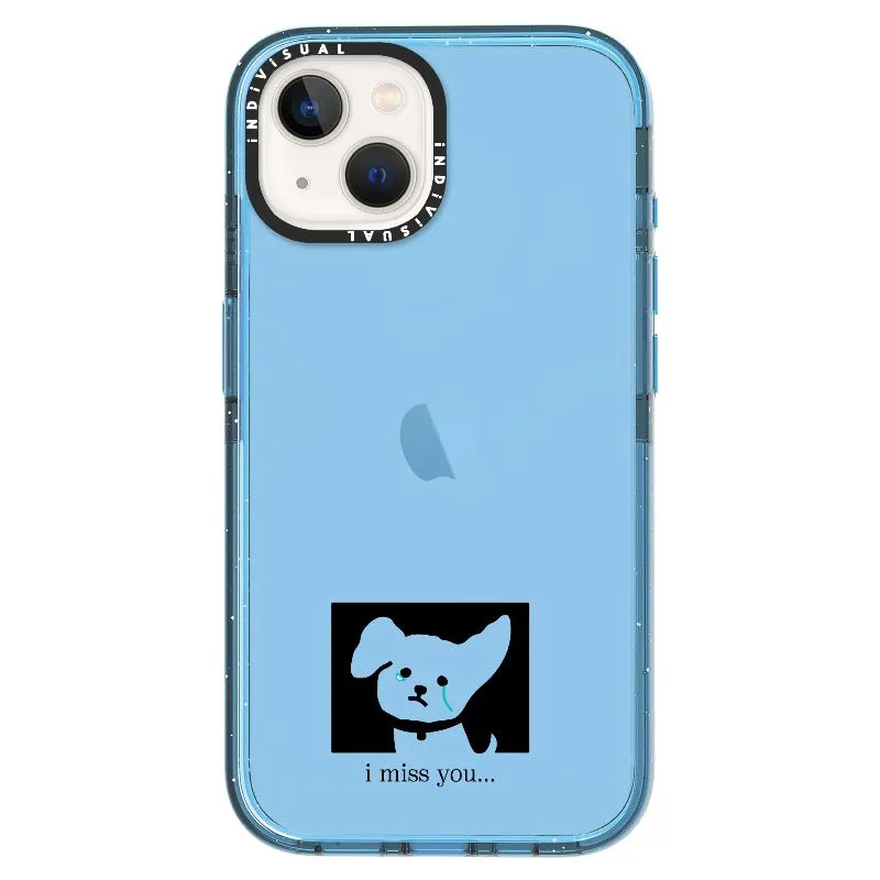 "I Miss You" Crying Puppy Minimal Phone Case_iPhone Ultra-Impact Case [1448041]