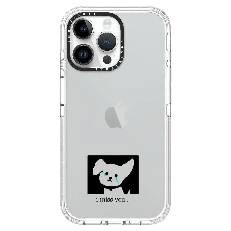 "I Miss You" Crying Puppy Minimal Phone Case_iPhone Ultra-Impact Case [1448041]