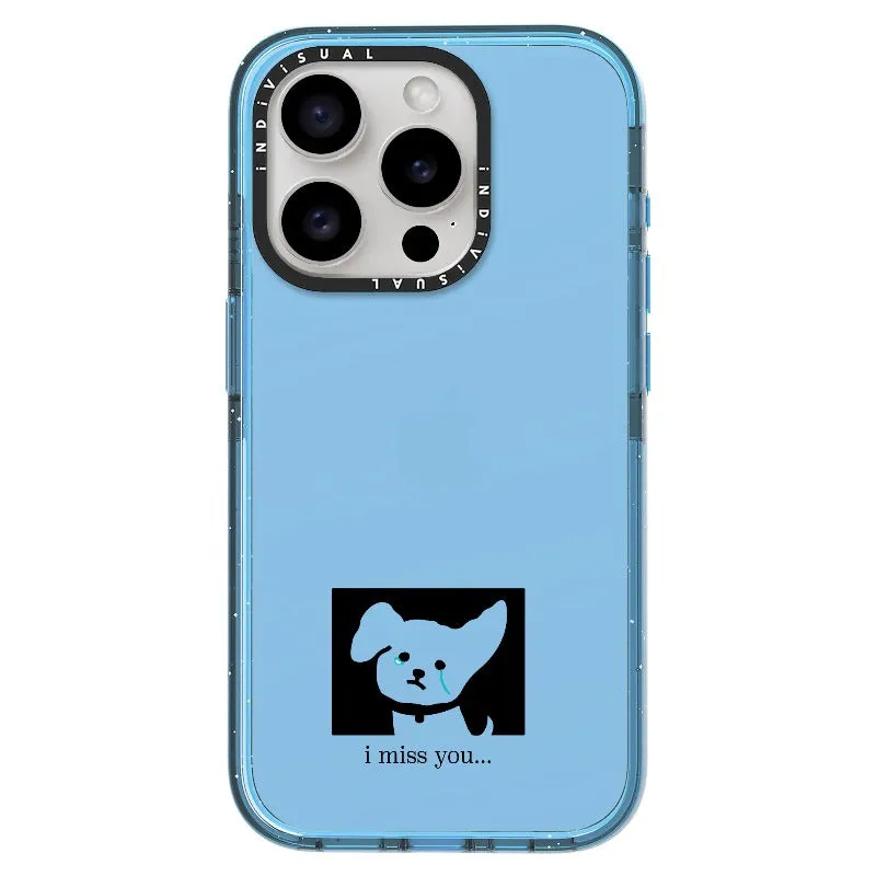 "I Miss You" Crying Puppy Minimal Phone Case_iPhone Ultra-Impact Case [1448041]