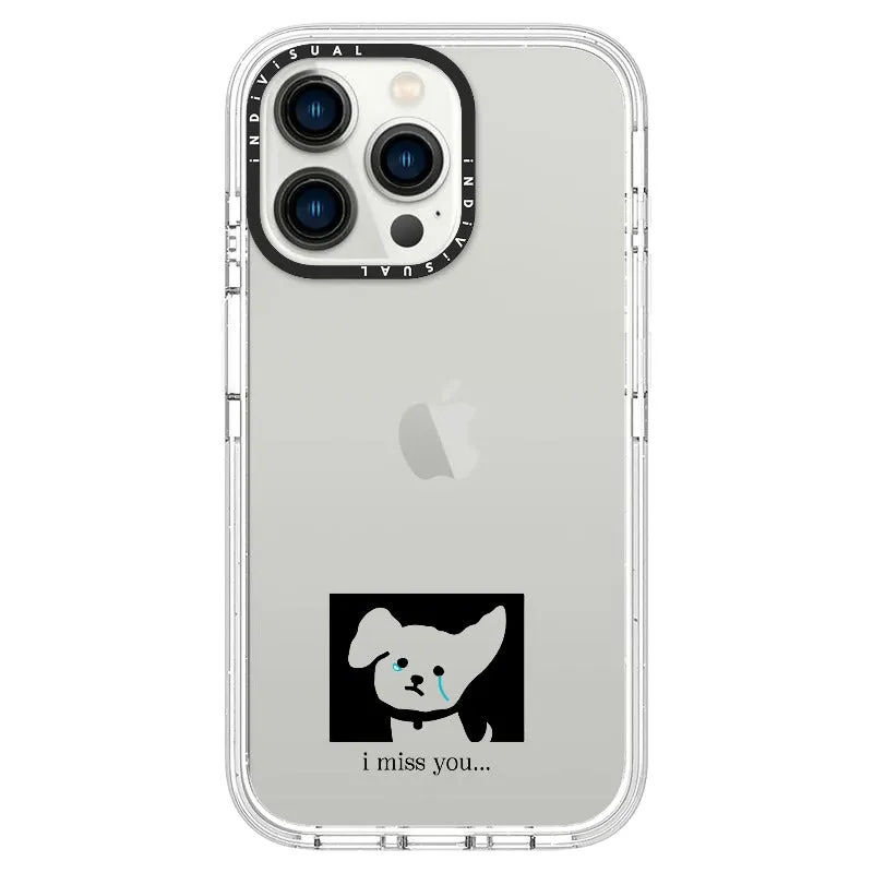 "I Miss You" Crying Puppy Minimal Phone Case_iPhone Ultra-Impact Case [1448041]