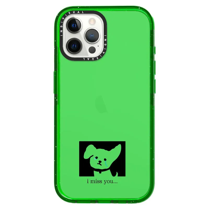 "I Miss You" Crying Puppy Minimal Phone Case_iPhone Ultra-Impact Case [1448041]