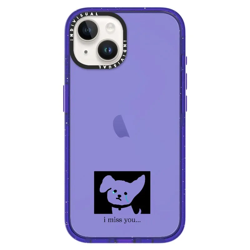 "I Miss You" Crying Puppy Minimal Phone Case_iPhone Ultra-Impact Case [1448041]