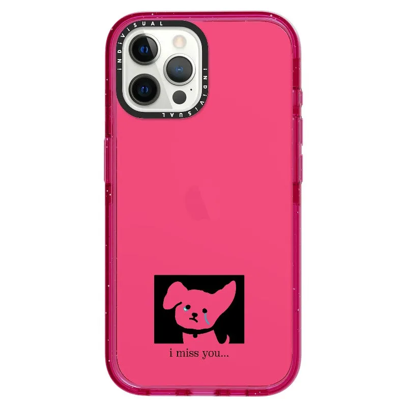 "I Miss You" Crying Puppy Minimal Phone Case_iPhone Ultra-Impact Case [1448041]