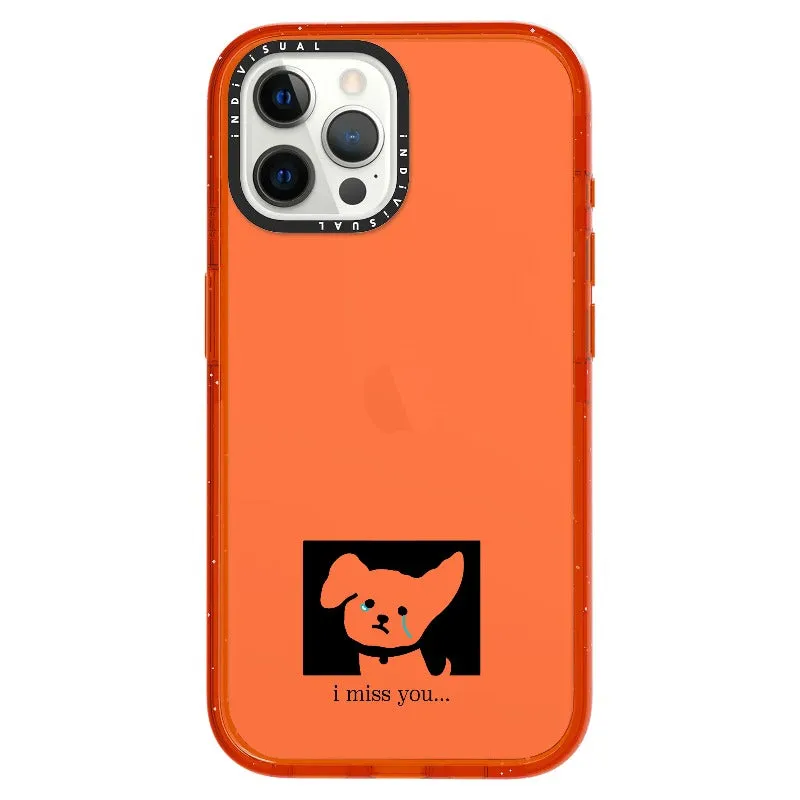 "I Miss You" Crying Puppy Minimal Phone Case_iPhone Ultra-Impact Case [1448041]