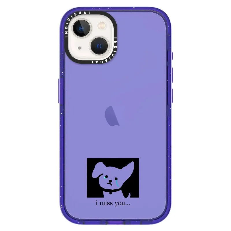 "I Miss You" Crying Puppy Minimal Phone Case_iPhone Ultra-Impact Case [1448041]