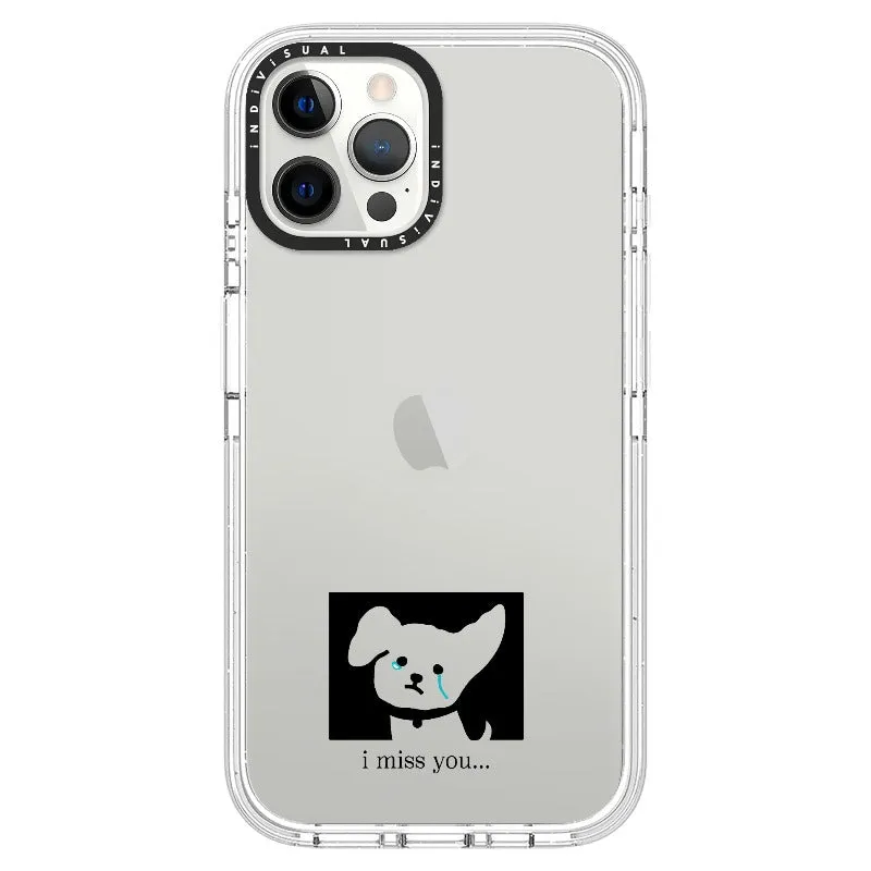 "I Miss You" Crying Puppy Minimal Phone Case_iPhone Ultra-Impact Case [1448041]