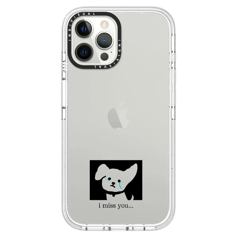 "I Miss You" Crying Puppy Minimal Phone Case_iPhone Ultra-Impact Case [1448041]