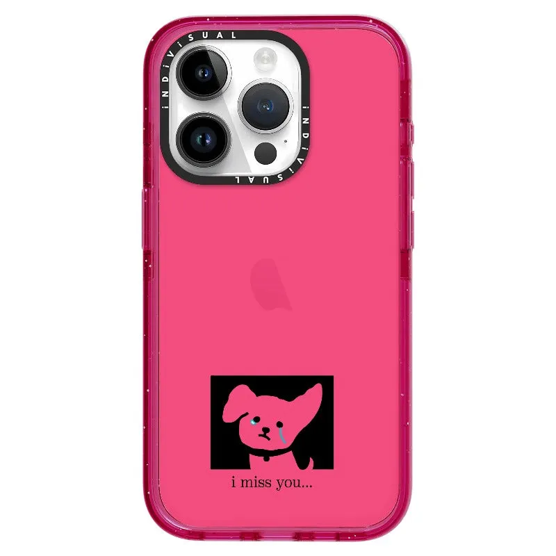 "I Miss You" Crying Puppy Minimal Phone Case_iPhone Ultra-Impact Case [1448041]