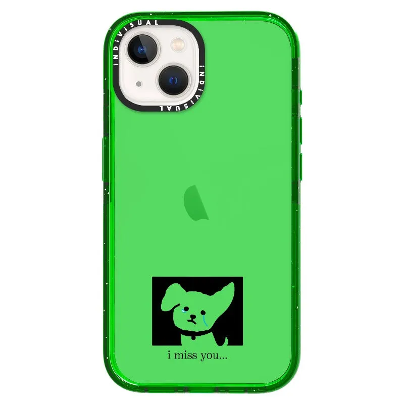 "I Miss You" Crying Puppy Minimal Phone Case_iPhone Ultra-Impact Case [1448041]