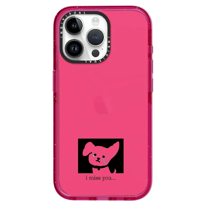 "I Miss You" Crying Puppy Minimal Phone Case_iPhone Ultra-Impact Case [1448041]