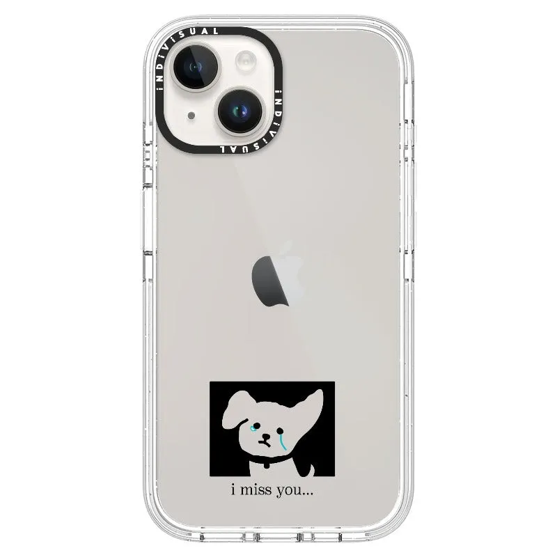 "I Miss You" Crying Puppy Minimal Phone Case_iPhone Ultra-Impact Case [1448041]