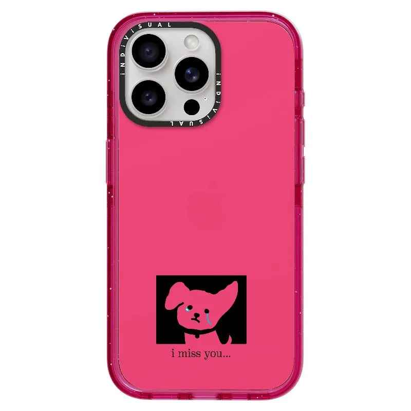 "I Miss You" Crying Puppy Minimal Phone Case_iPhone Ultra-Impact Case [1448041]