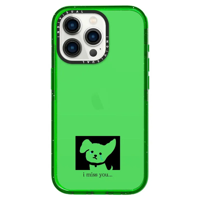 "I Miss You" Crying Puppy Minimal Phone Case_iPhone Ultra-Impact Case [1448041]