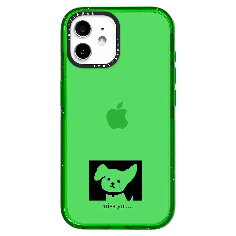 "I Miss You" Crying Puppy Minimal Phone Case_iPhone Ultra-Impact Case [1448041]