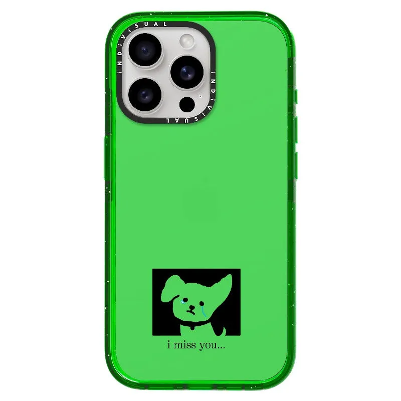 "I Miss You" Crying Puppy Minimal Phone Case_iPhone Ultra-Impact Case [1448041]