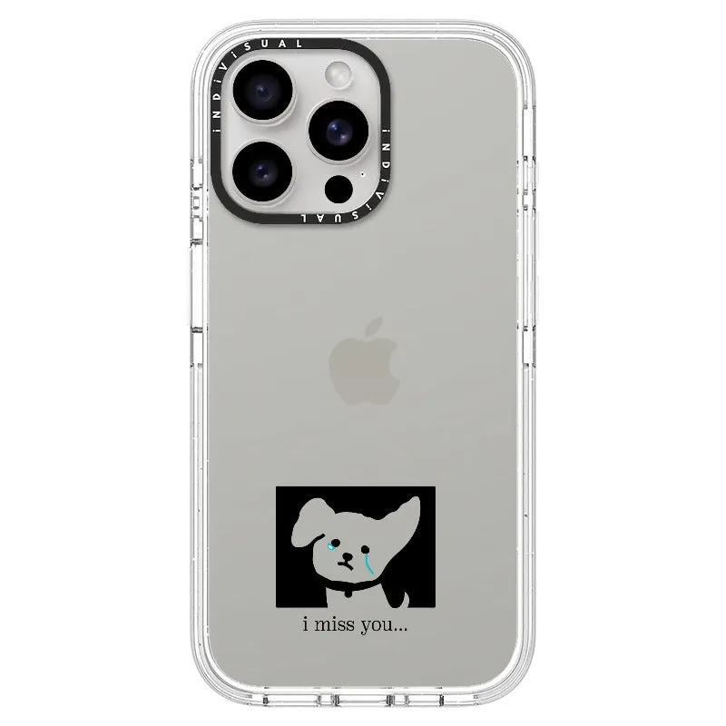 "I Miss You" Crying Puppy Minimal Phone Case_iPhone Ultra-Impact Case [1448041]