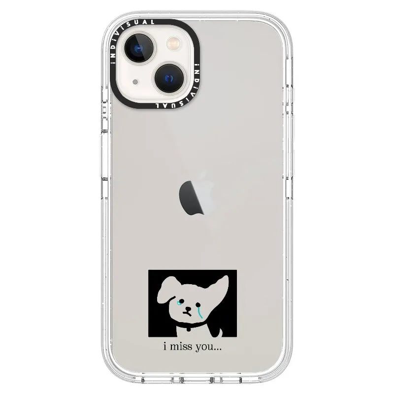 "I Miss You" Crying Puppy Minimal Phone Case_iPhone Ultra-Impact Case [1448041]